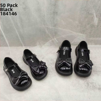 Lányoknak brit stílusú cipő Velcro-zárással, Ultra-fiber bőrszínű felsőrész, PU talpbetét, TPR talp