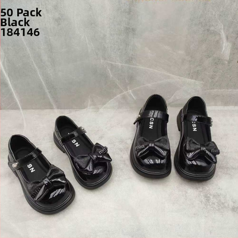 Dievčenské topánky britského štýlu s Velcro, vrchný materiál Ultra-fiber kože, PU stielka, podrážka TPR