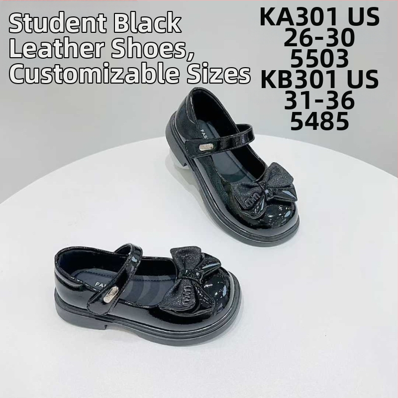 Dievčenské topánky britského štýlu s Velcro, vrchný materiál Ultra-fiber kože, PU stielka, podrážka TPR