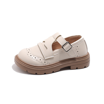 Dječje cipele od PU kože, britanski stil, Velcro zatvarač, gornji dio PU, EVA uložak