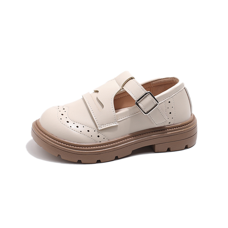 Dječje cipele od PU kože, britanski stil, Velcro zatvarač, gornji dio PU, EVA uložak