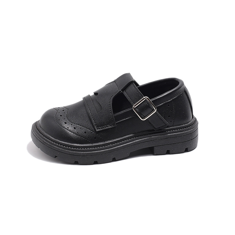 Dječje cipele od PU kože, britanski stil, Velcro zatvarač, gornji dio PU, EVA uložak