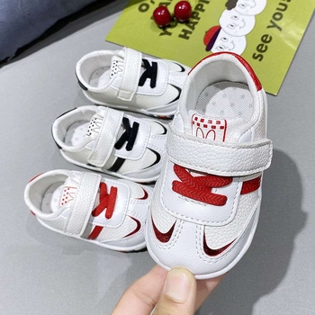 Unisex cipele za bebe 12-36 mjeseci, gornji dio od umjetne kože, protuklizna potplata, mekani potplat.