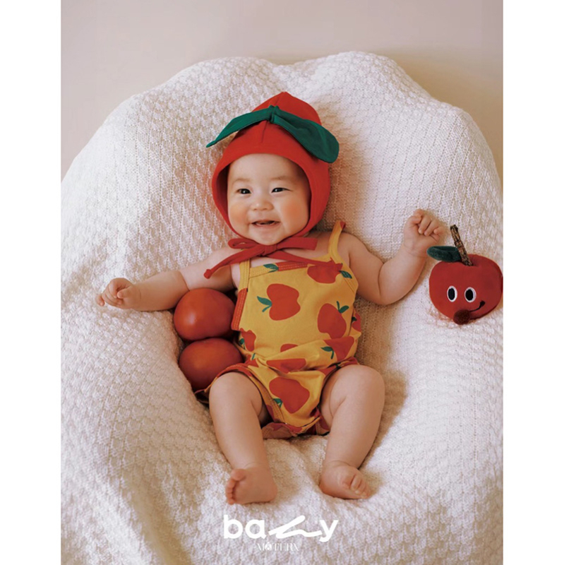 Újszülött fotózáshoz készülő ruhaszett, 100% pamut, ujj nélküli, uniszex, több darabból álló készlet kapucnival, rajzfilm virág mintával