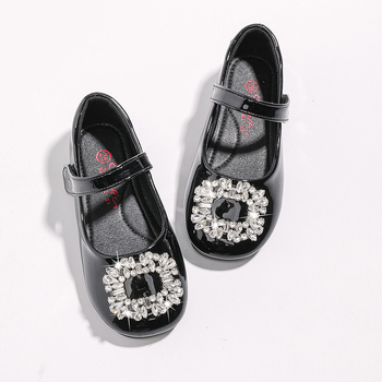 Kisgyerekeknek készült alacsony nyakú cipő – hercegnő stílus, Velcro záródás, bélés PU, talp műanyag