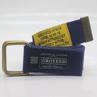 Ζώνη από καμβά σε στυλ Κορέας, unisex, με πόρπη από σίδηρο και διπλό δαχτυλίδι, πλάτος 2-4 εκ.