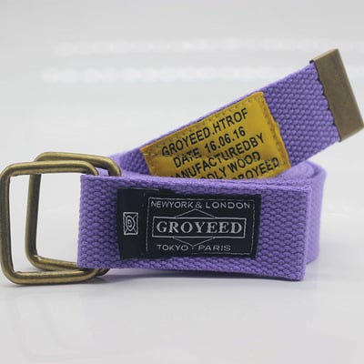 Ζώνη από καμβά σε στυλ Κορέας, unisex, με πόρπη από σίδηρο και διπλό δαχτυλίδι, πλάτος 2-4 εκ.