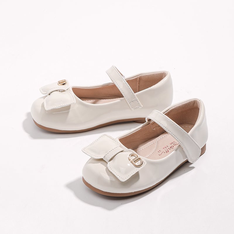 Gyerekeknek készült bőrcipő, hercegnő-stílusú, alacsony felsőrésszel, Velcro-zár, felsőrész: microfibéra, belső: PU, talp: PU