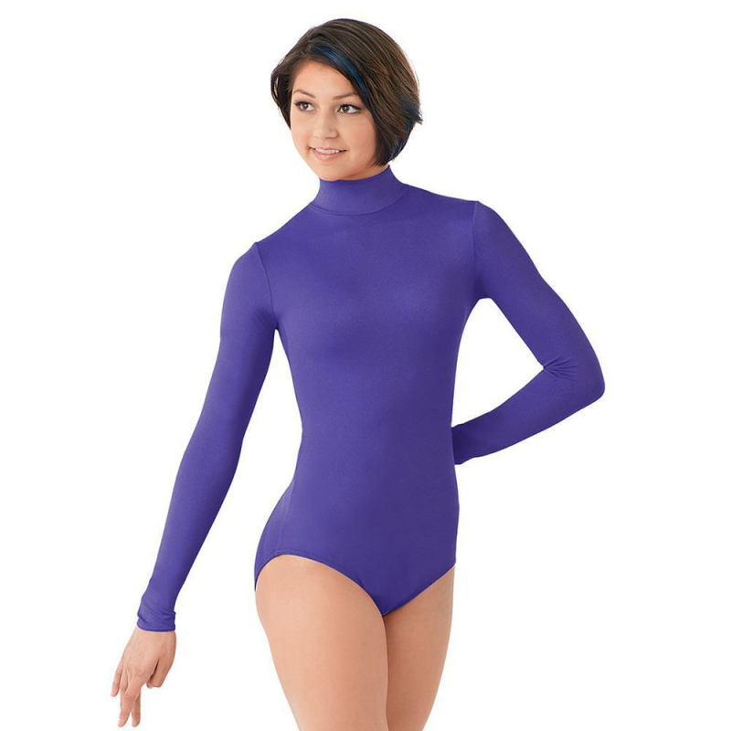 Leotard za moderne plesove s dugim rukavima, poliester materijal, sastav 96–100% poliestera, podstava poliester, za žene