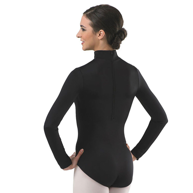 Leotard za moderne plesove s dugim rukavima, poliester materijal, sastav 96–100% poliestera, podstava poliester, za žene