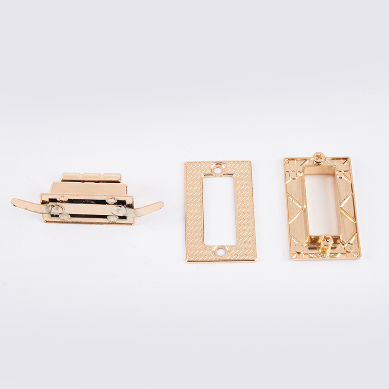 Κλειδαριά για τσάντες – Twist lock, ορθογώνιο knob από κράμα ψευδαργύρου, μοντέλο 0548/0550, Medusa