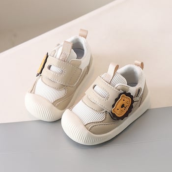 Dječje tenisice za bebe 12-36 mjeseci, zatvarač na Velcro, PU gornji dio, prozračne, protuklizne, izdržljive