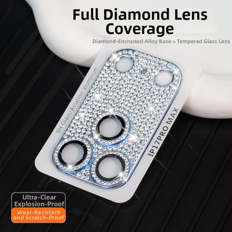 Φιλμ φακού από tempered glass για την πίσω κάμερα iPhone 17 — HD, ανθεκτικό σε εκρήξεις, ανθεκτικό στη σκόνη