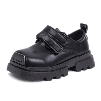Gyerekeknek PU loafer Velcro-zárással, PU felsőrész, PU belső rész, PU talpbetét, gumitalp