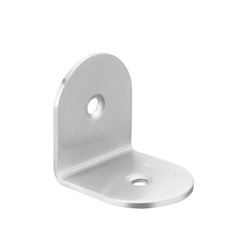 Spojka od nehrđajućeg čelika za pregrade javnih WC-a, 90 stupnjeva, brušeni završetak, dvodijelni set