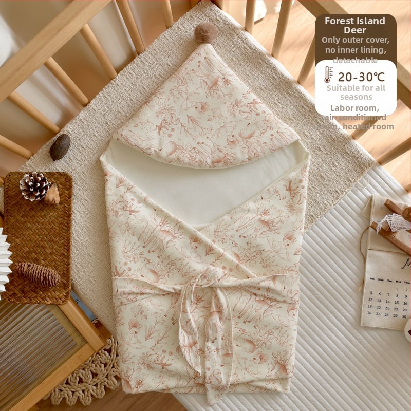 Novorodenecká zimná deka s čistou bavlnou, výplň polyestera a bavlna, 0.55-1.0 kg, s odnímateľnou vnútornou bavlnennou vrstvou