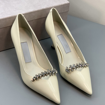 Γνήσιο δέρμα: Γυναικείες υψηλές γόβες με μυτερό μπροστινό μέρος, τακούνι στιλέτο 6–8 cm, Slip-On