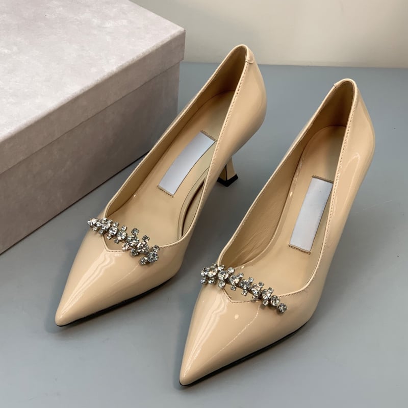 Γνήσιο δέρμα: Γυναικείες υψηλές γόβες με μυτερό μπροστινό μέρος, τακούνι στιλέτο 6–8 cm, Slip-On