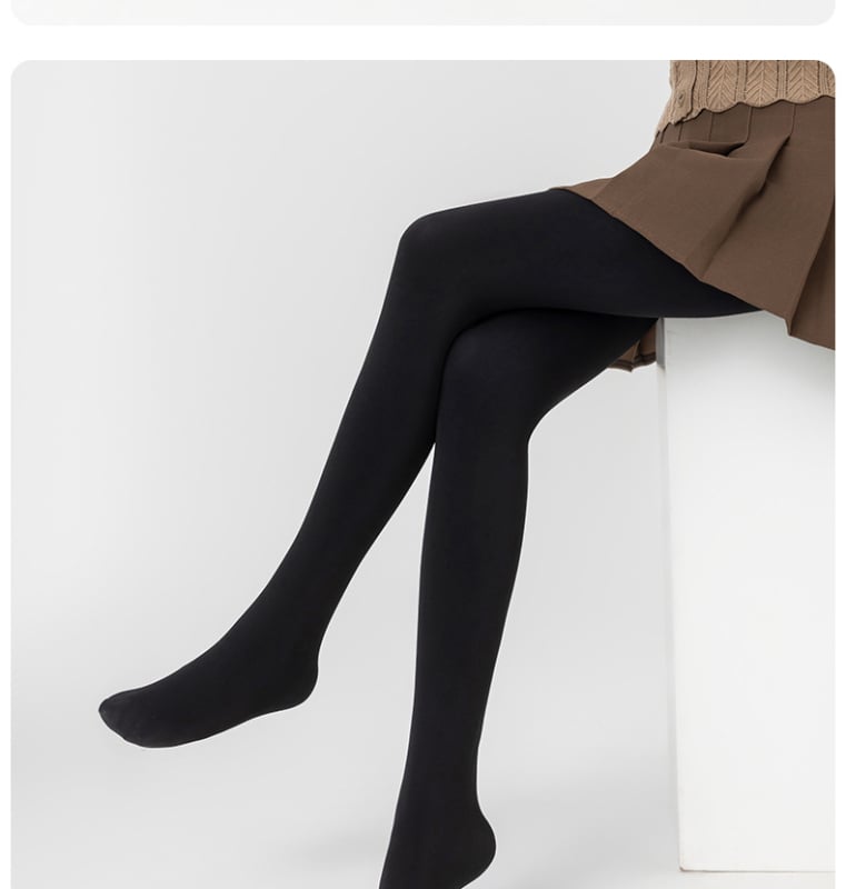 Γυναικείες καλσόν με επένδυση φλίς για χειμώνα, υπέρ-παχύ μονόχρωμο σχέδιο (Υλικό: Νάιλον; Επένδυση: Φλίς; Μοτίο: Μονόχρωμο; Πάχος: Υπέρ-παχύ; Τύπος κάλτσας: με πόδια)