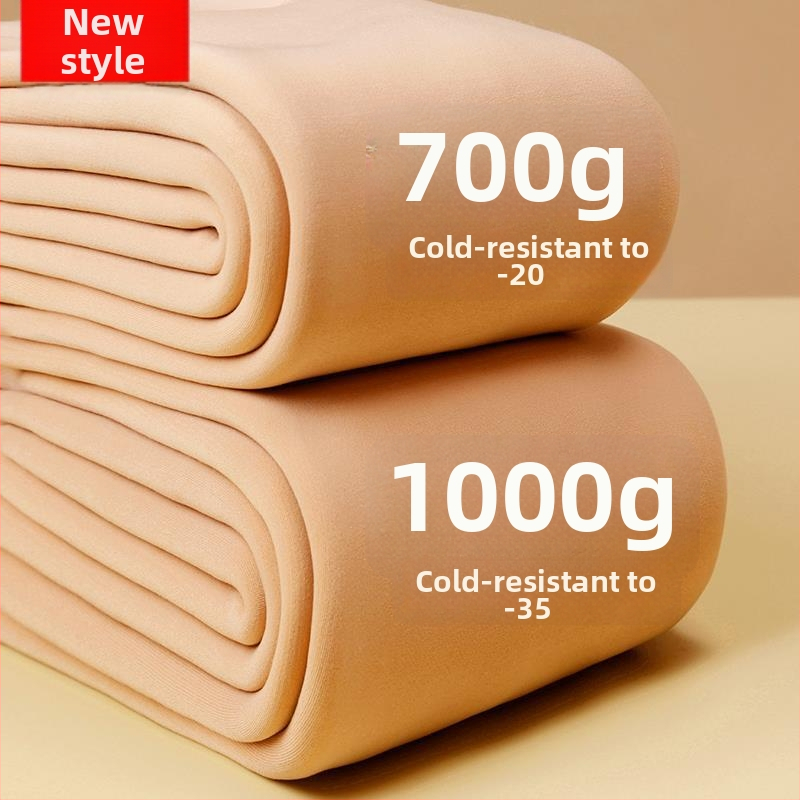 Γυναικείες καλσόν με επένδυση φλίς για χειμώνα, υπέρ-παχύ μονόχρωμο σχέδιο (Υλικό: Νάιλον; Επένδυση: Φλίς; Μοτίο: Μονόχρωμο; Πάχος: Υπέρ-παχύ; Τύπος κάλτσας: με πόδια)