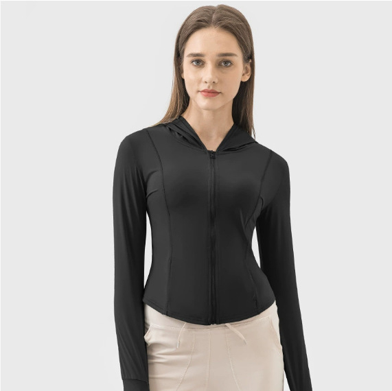 Vanjska jakna s kapuljačom UPF50+, hladan Ice-Feel doživljaj, lagana Spandex tkanina, kratka silueta