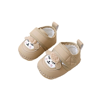 Dječje cipele s mekanom potplatom, karikatura uzorak, Velcro zatvarač, okrugli vrh prsta, zimske