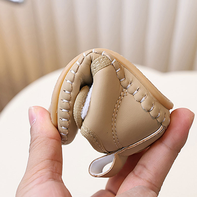 Dječje cipele s mekanom potplatom, karikatura uzorak, Velcro zatvarač, okrugli vrh prsta, zimske