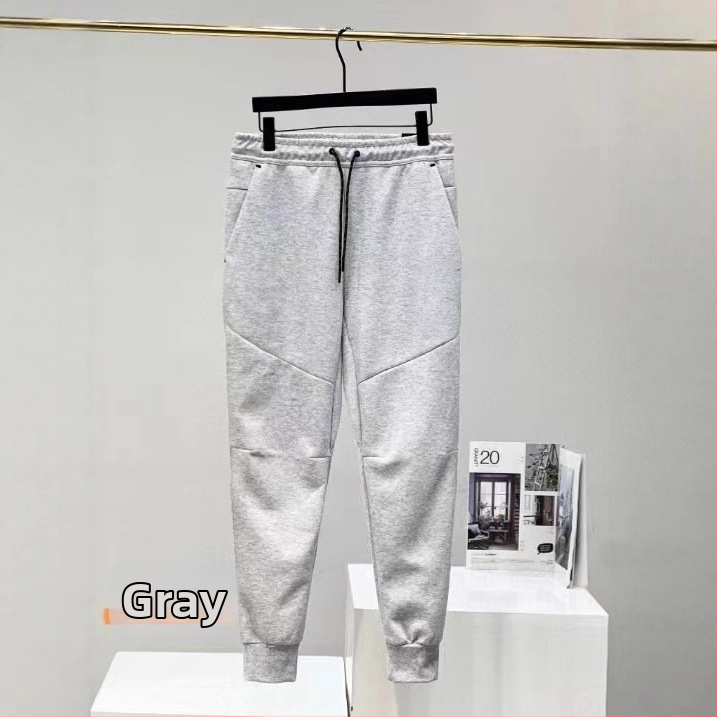 Pánske pletené tepláky s úzkym strihom z bavlny, na šport a tréning, látka 350 g/m², jeseň