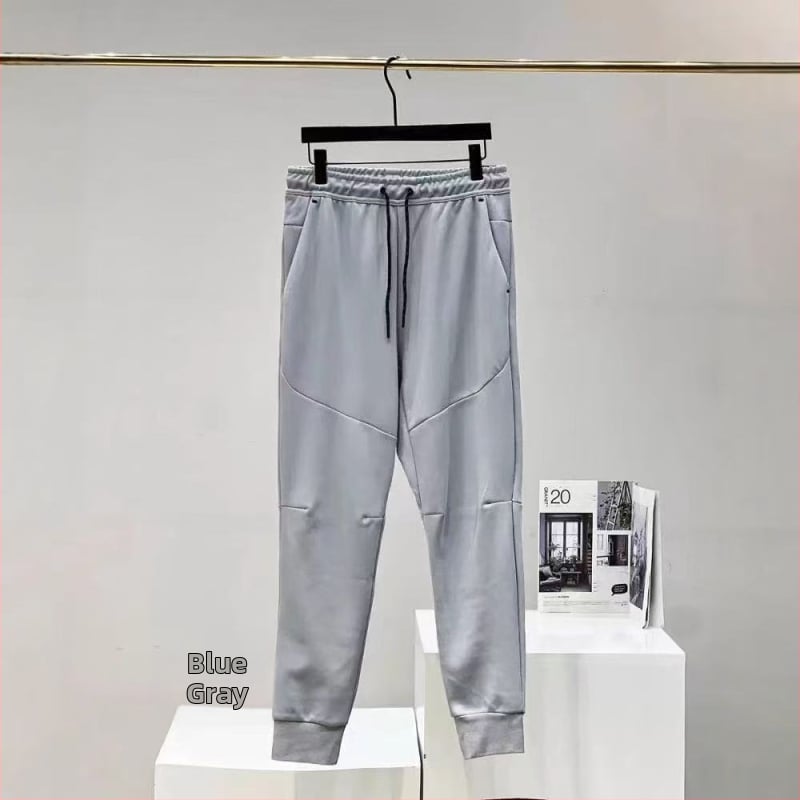 Férfi pamut kötött sport- és edző nadrág, szűk szabás, 350 g/m² anyag, őszi szezon