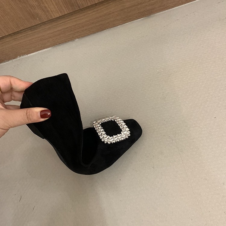 Παπούτσια Mary Jane σε κορεατικό στυλ με τετράγωνη μύτη, χαμηλό τακούνι, χωρίς κορδόνια