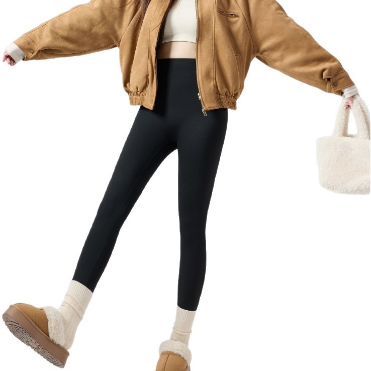 Najlon-SPandex joga hlače, visoki struk, uski kroj, tople, geometrijski uzorak