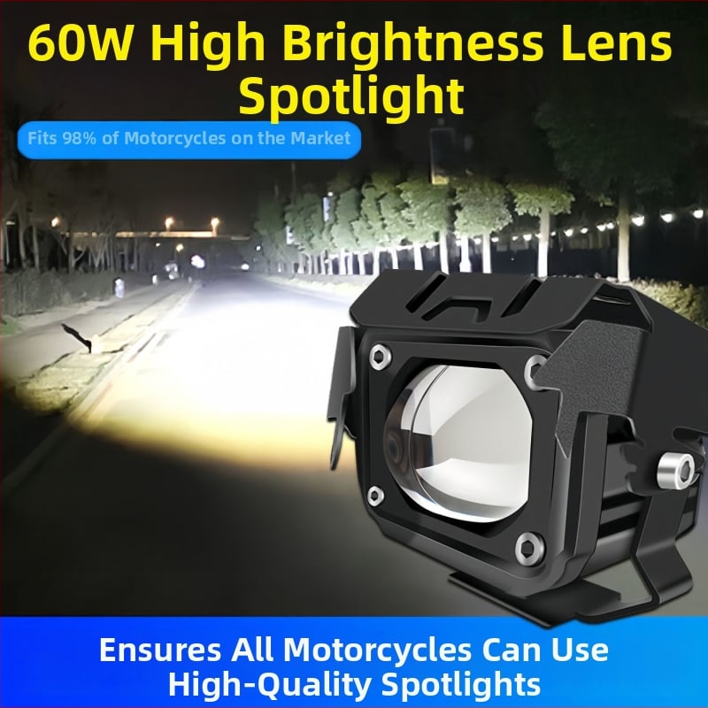 LED προβολέας μοτοσικλέτας με λέιζερ, αντι-ομίχλη, εξωτερική τοποθέτηση