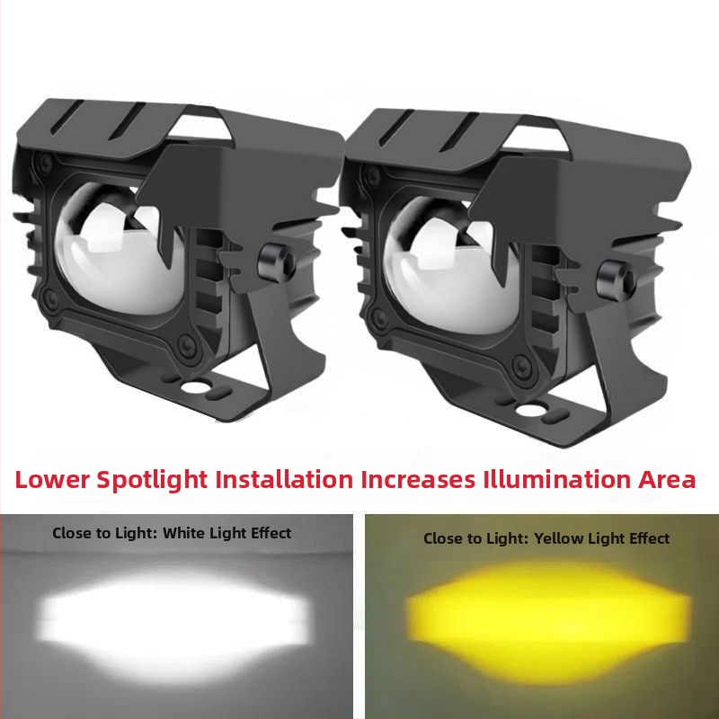 LED προβολέας μοτοσικλέτας με λέιζερ, αντι-ομίχλη, εξωτερική τοποθέτηση
