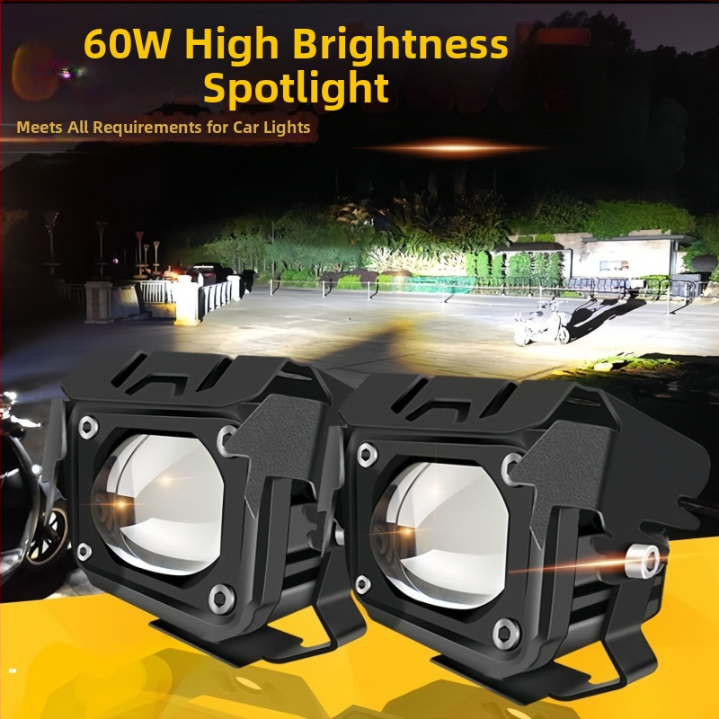 LED προβολέας μοτοσικλέτας με λέιζερ, αντι-ομίχλη, εξωτερική τοποθέτηση