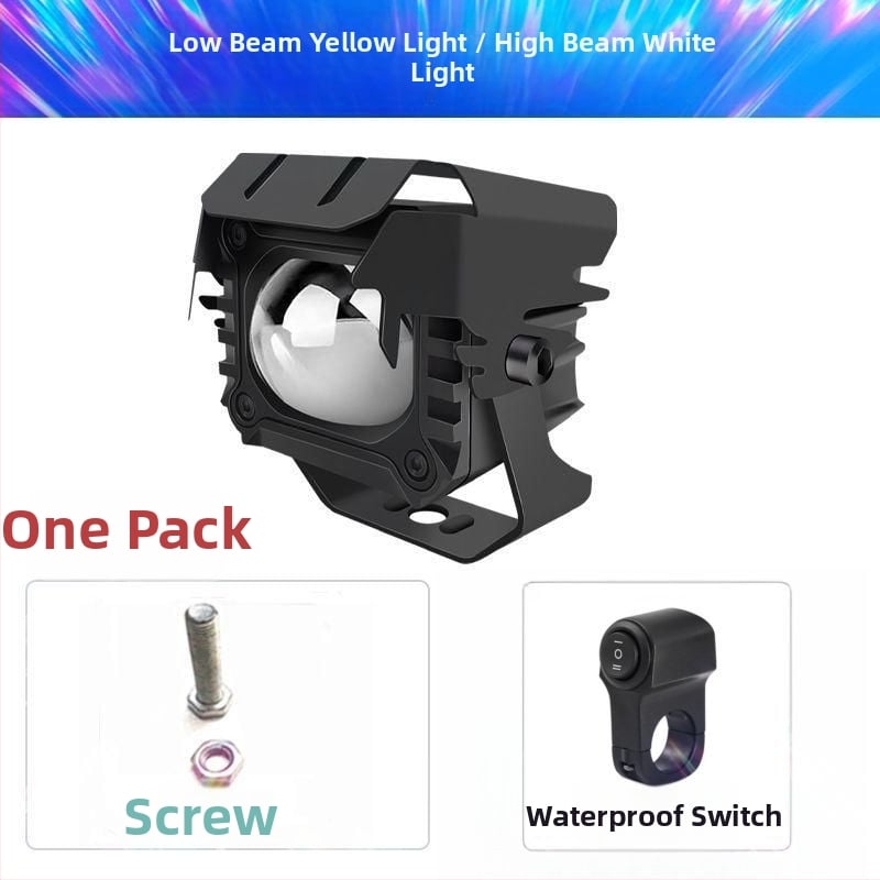 LED προβολέας μοτοσικλέτας με λέιζερ, αντι-ομίχλη, εξωτερική τοποθέτηση