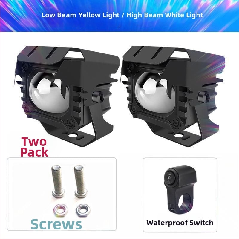 LED προβολέας μοτοσικλέτας με λέιζερ, αντι-ομίχλη, εξωτερική τοποθέτηση