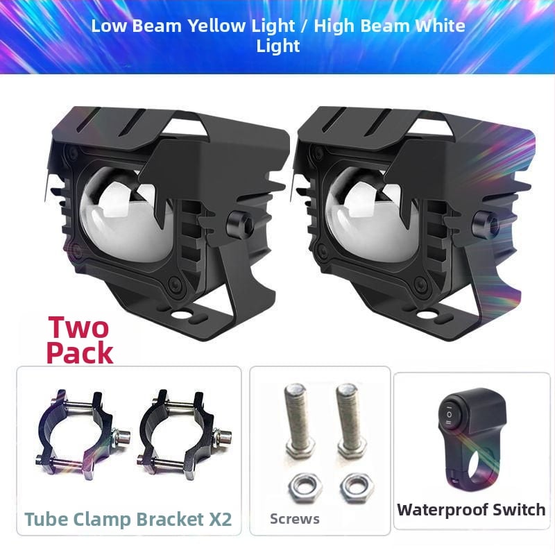 LED προβολέας μοτοσικλέτας με λέιζερ, αντι-ομίχλη, εξωτερική τοποθέτηση