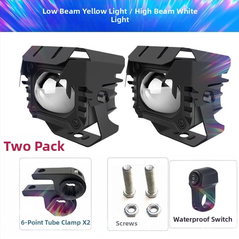 LED προβολέας μοτοσικλέτας με λέιζερ, αντι-ομίχλη, εξωτερική τοποθέτηση