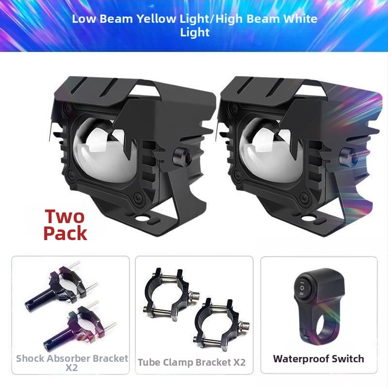 LED προβολέας μοτοσικλέτας με λέιζερ, αντι-ομίχλη, εξωτερική τοποθέτηση