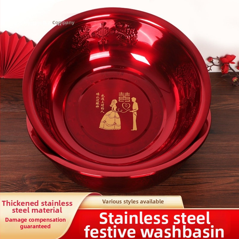 Chuan Ge Nerezové oceľové umývacie misky pre pár na svadobné oslavy