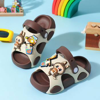 Dječje EVA sandale s crtićem, prozračne, otporne na habanje, unisex, za uzrast 4–12 godina, gornji EVA, potplat EVA, izrađene injekcijskim oblikovanjem