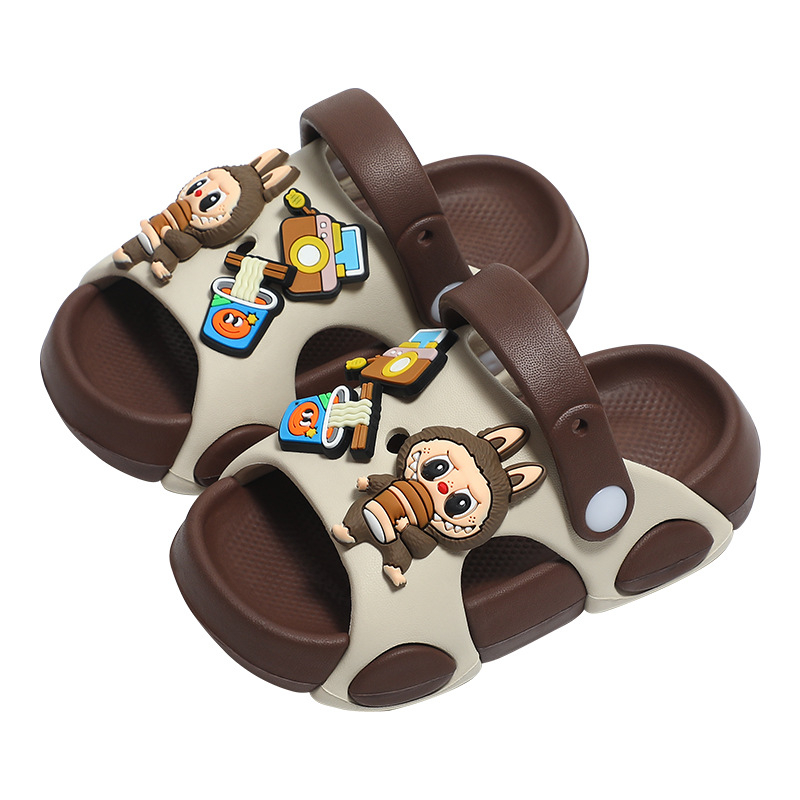 Dječje EVA sandale s crtićem, prozračne, otporne na habanje, unisex, za uzrast 4–12 godina, gornji EVA, potplat EVA, izrađene injekcijskim oblikovanjem