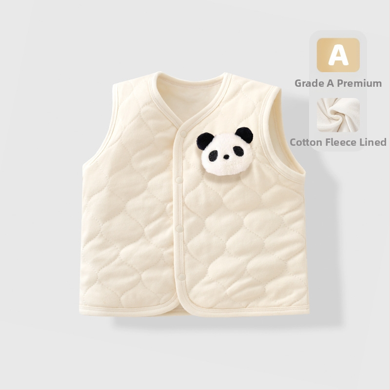 Παιδικό γιλέκο, ύφασμα 95% βαμβάκι, απλός σχεδιασμός, για ηλικίες 1–3 ετών, Άνοιξη 2025.