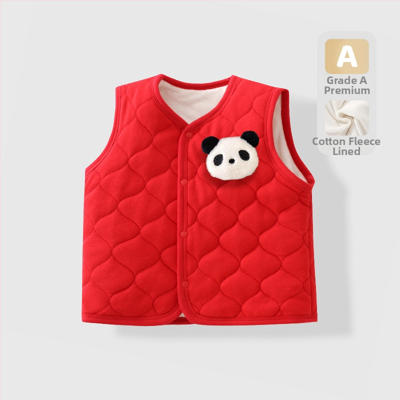 Παιδικό γιλέκο, ύφασμα 95% βαμβάκι, απλός σχεδιασμός, για ηλικίες 1–3 ετών, Άνοιξη 2025.