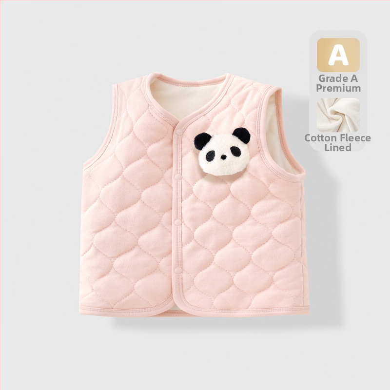 Παιδικό γιλέκο, ύφασμα 95% βαμβάκι, απλός σχεδιασμός, για ηλικίες 1–3 ετών, Άνοιξη 2025.