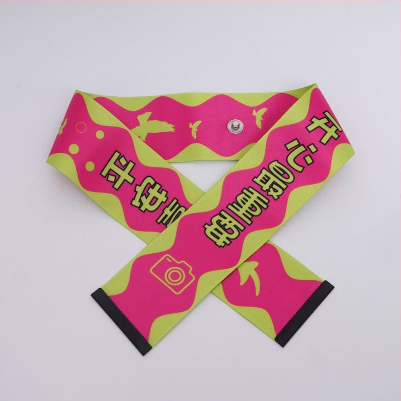 Пояс за багаж със закачваща връзка — полиестер, дишащ, текстов принт, градски минималистичен стил