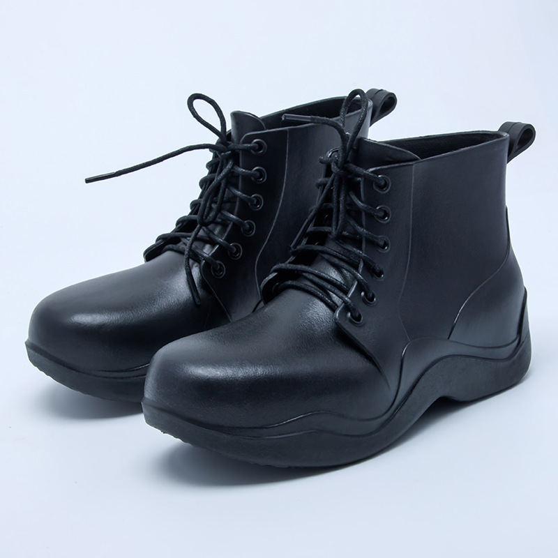 Ženske vodootporne čizme za kišu s fleec podstavom, PVC gornji dio, srednje visine, 3-5 cm peta