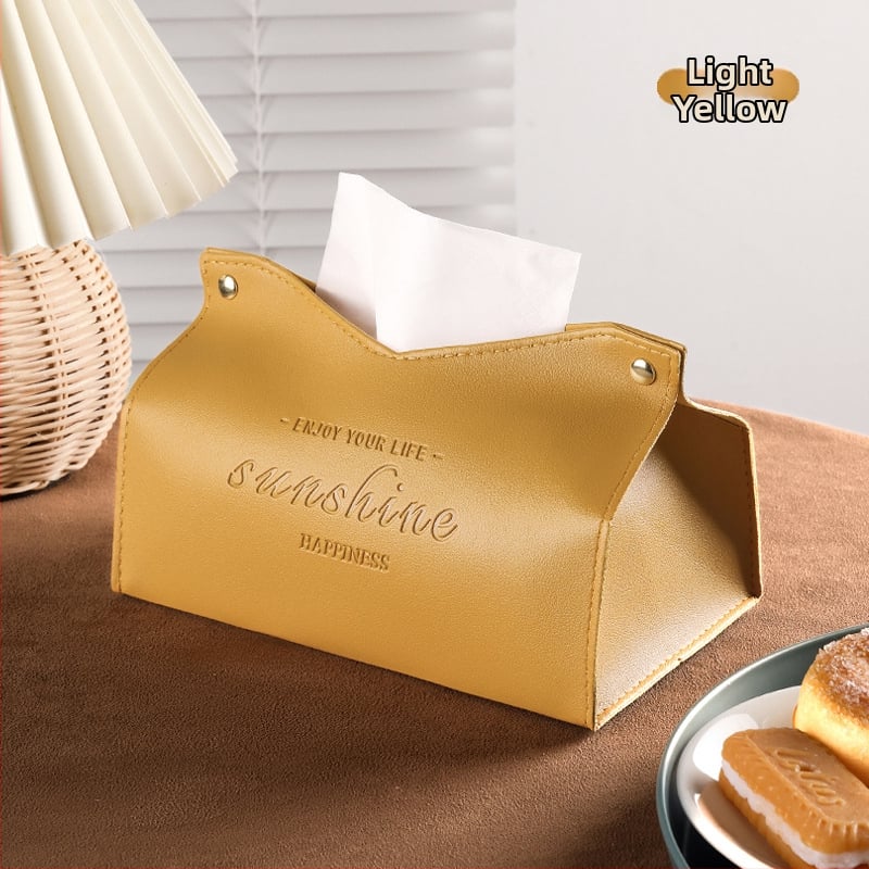 Κουτί χαρτοπετσέτας, σκανδιναβικού στυλ λουξ δέρμα, εξαγόμενες χαρτοπετσέτες, μοντέλο M7013, αδιάβροχο, για αυτοκίνητο, σαλόνι, μπάνιο