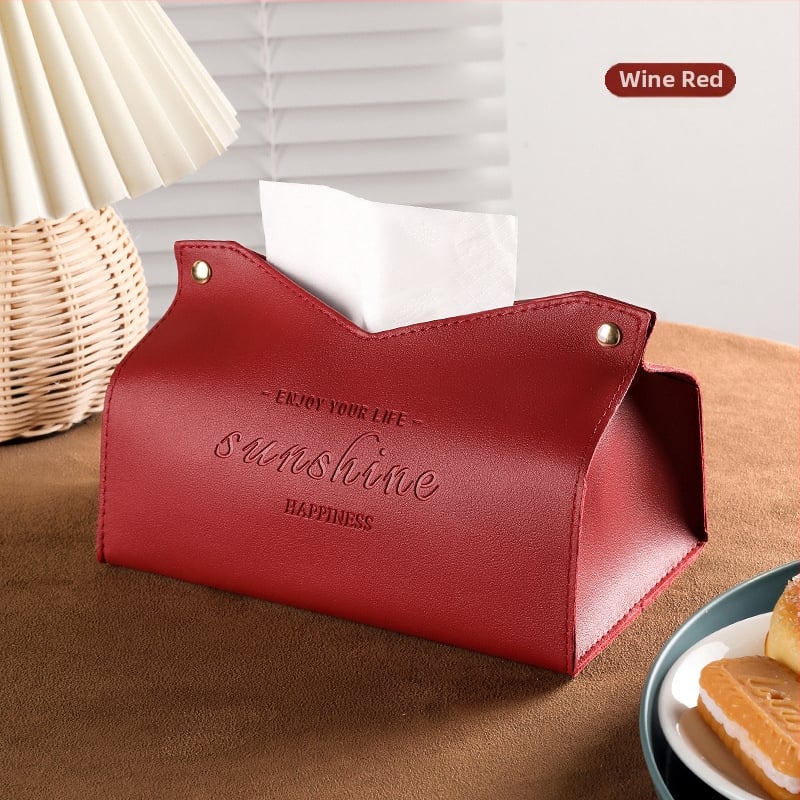 Κουτί χαρτοπετσέτας, σκανδιναβικού στυλ λουξ δέρμα, εξαγόμενες χαρτοπετσέτες, μοντέλο M7013, αδιάβροχο, για αυτοκίνητο, σαλόνι, μπάνιο