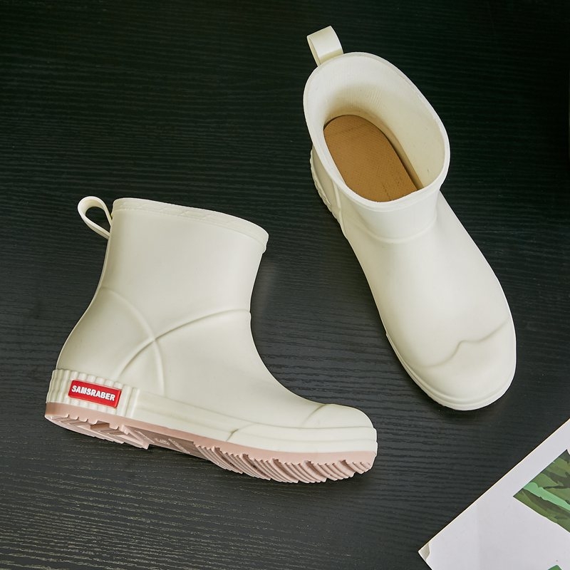 Unisex čizme za kišu do sredine lista, debela potplata, vodootporne, protuklizne, slip-on, PVC vamp, za sve sezone